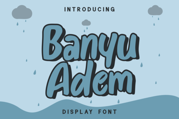 Banyu Adem Font for Creative Design