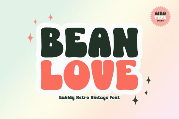 Bean Love Font: A Bold, Retro Display