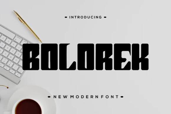 Bolorek: A Bold Font for Creative Campaigns