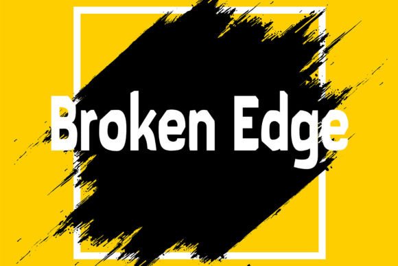 Broken Edge Font for Creative Projects