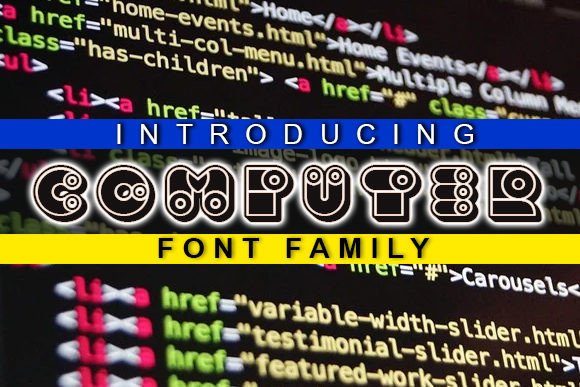 Computer Font for Web Design