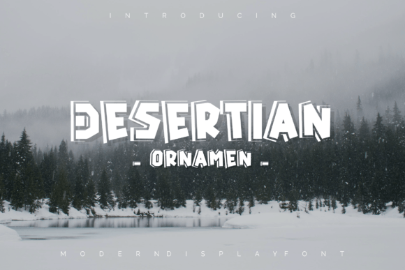 Desertian Ornament Font for Modern Web Design