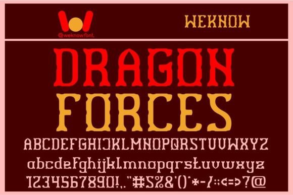 Dragon Forces Font for Business Branding