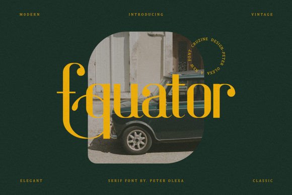 Equator Font for Stylish Design