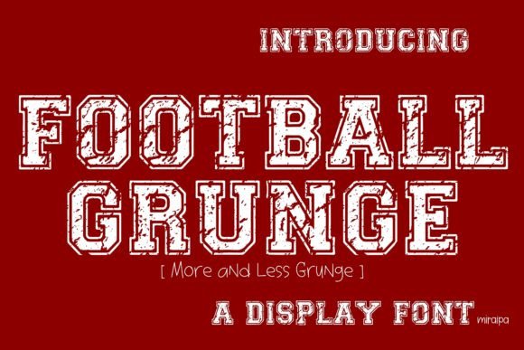 Football Grunge Font
