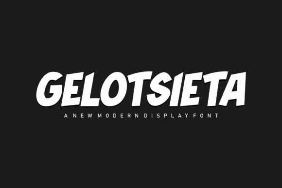 Gelotsieta: Bold Display Font