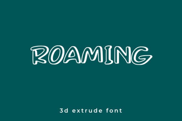 Roaming Font for Creative Projects