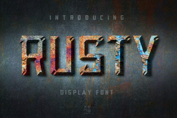 Rusty Font: Bold and Whimsical