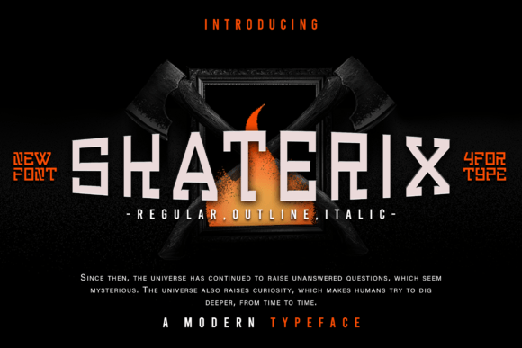 Skaterix: A Bold Display Font