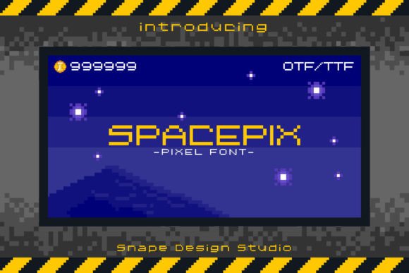 Spacepix Font for Creative Design