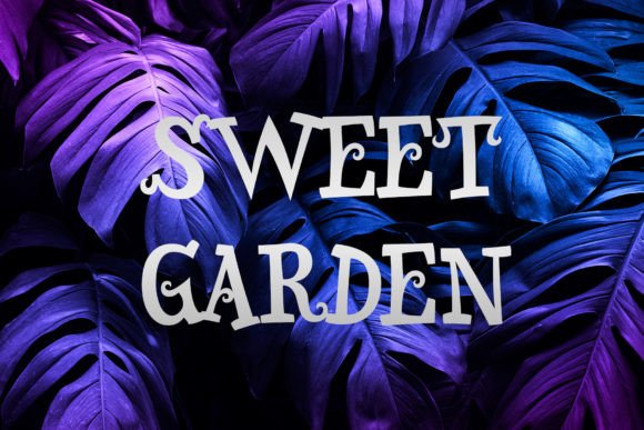 Sweet Garden Font for Creative Design