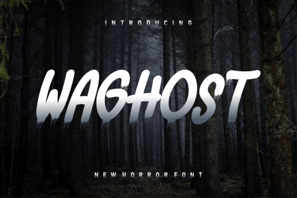 Waghost Font for Creative Projects